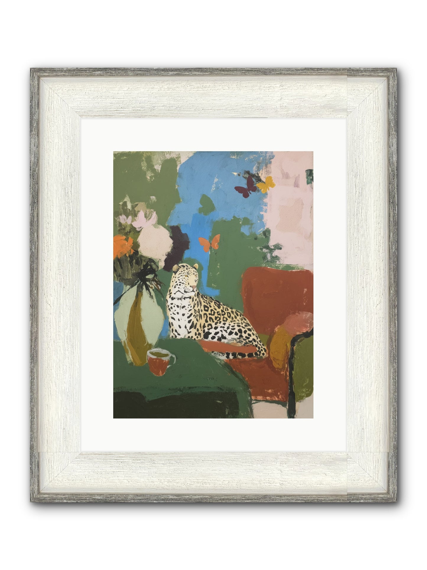 Fernshade Framed Print - Driftwood White 12x16