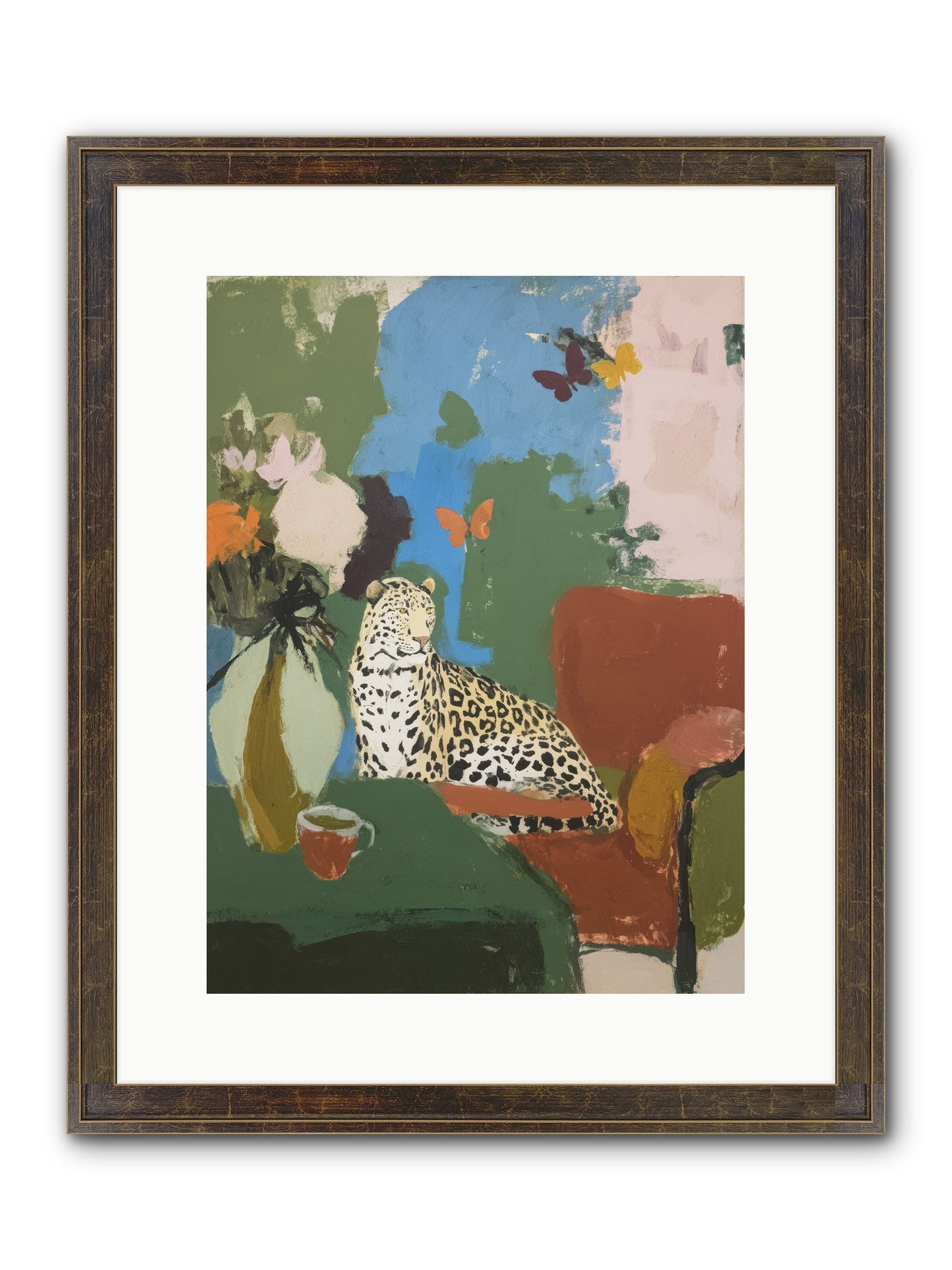 Fernshade Framed Print - Slimwoods Black/Gold 12x16