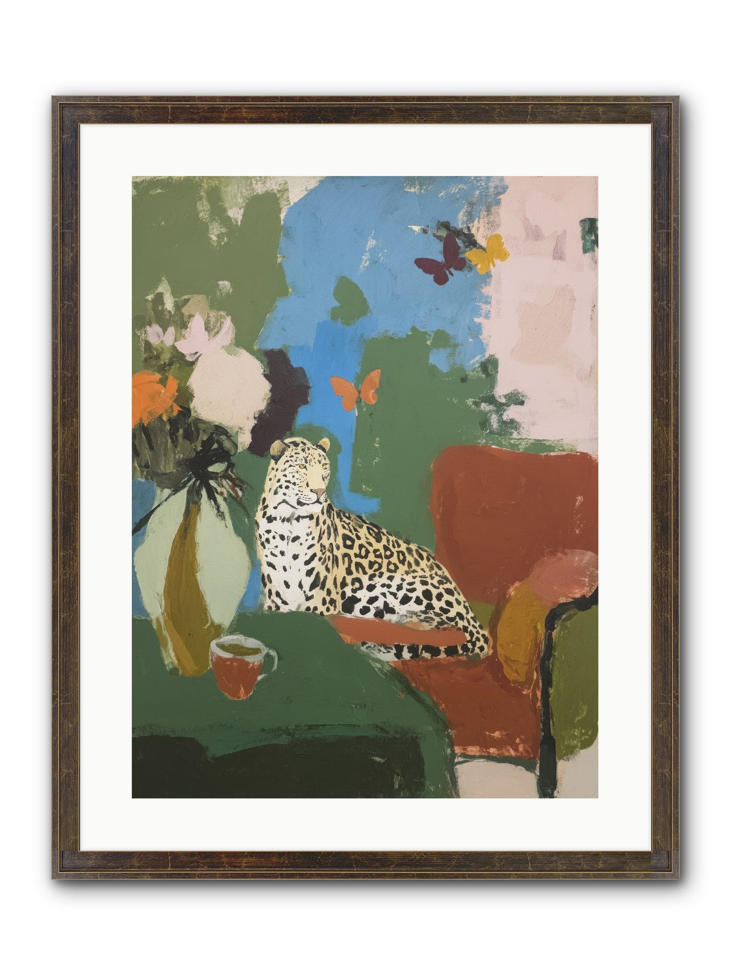 Fernshade Framed Print - Slimwoods Black/Gold 18x24
