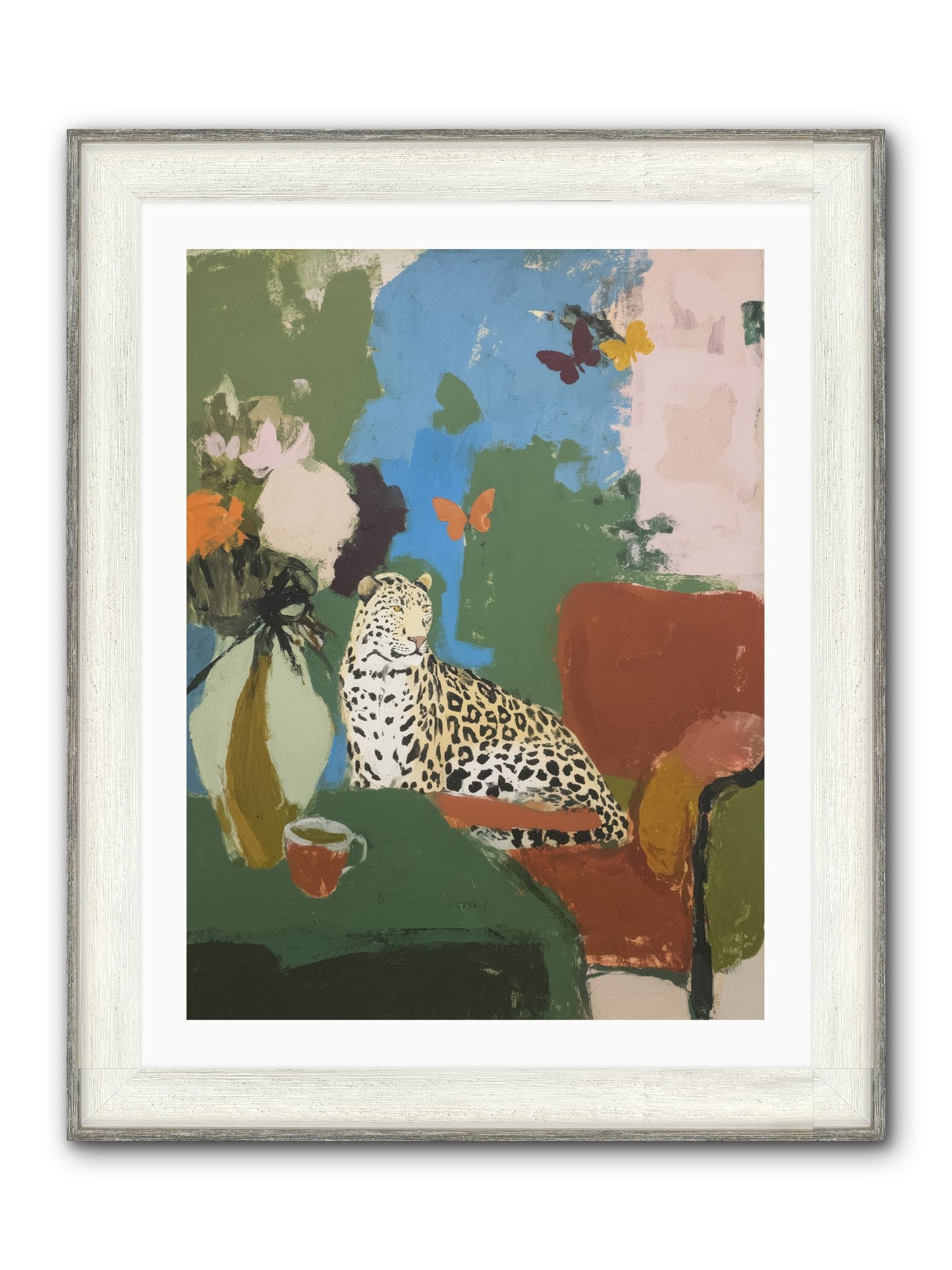 Fernshade Framed Print - Driftwood White 24x32
