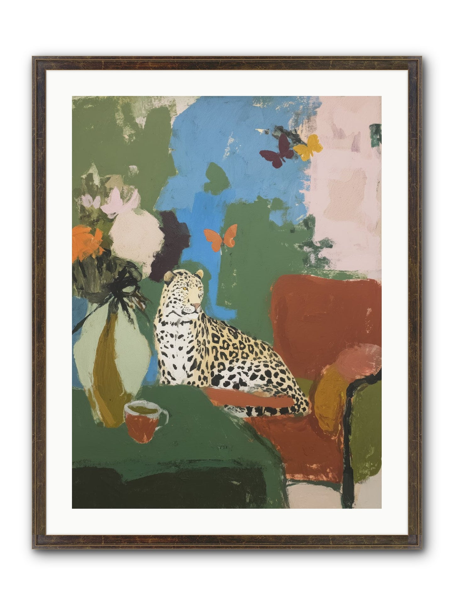 Fernshade Framed Print - Slimwoods Black/Gold 24x32