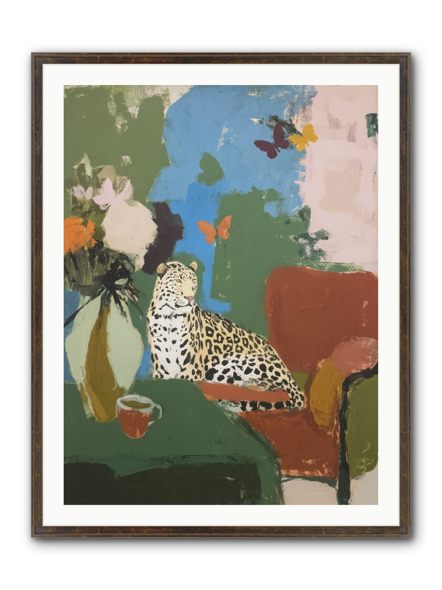 Fernshade Framed Print - Slimwoods Black/Gold 30x40
