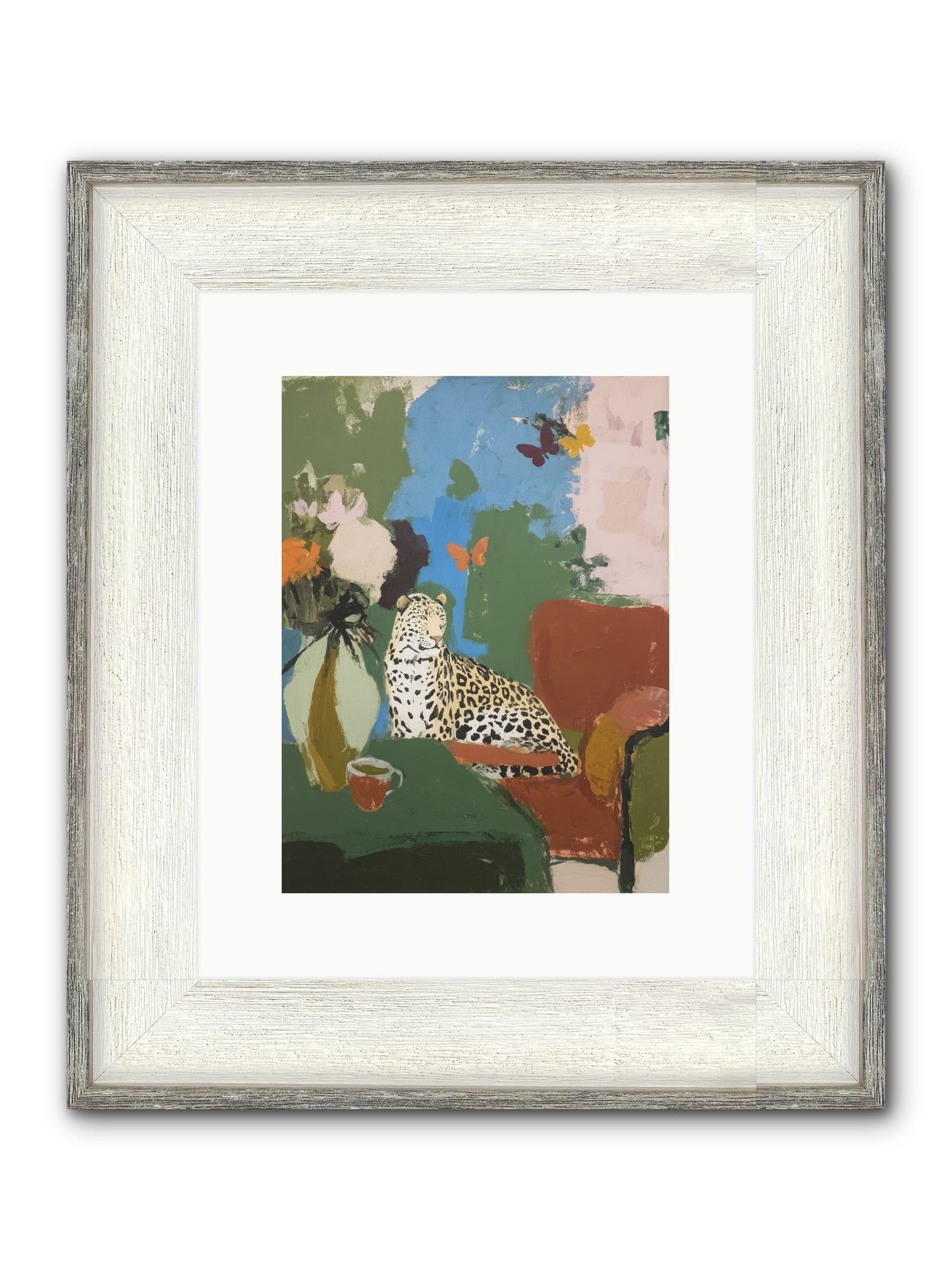 Fernshade Framed Print - Driftwood White 9x12