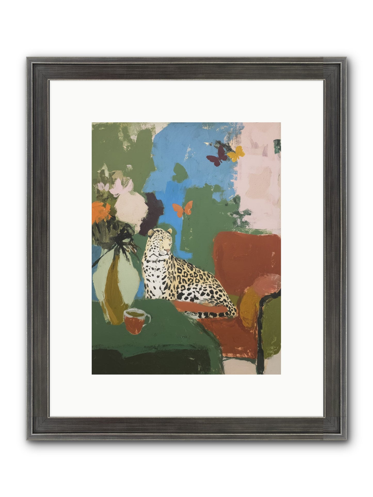 Fernshade Framed Print - Slimwoods Black/Silver 9x12