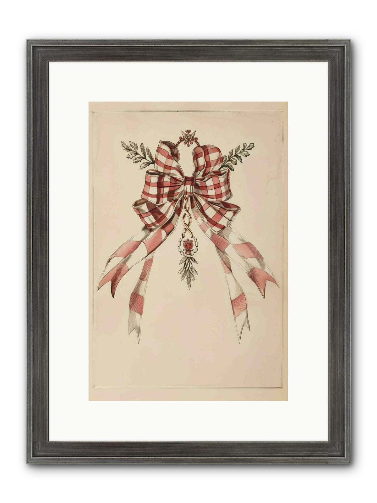 Festive Frills Framed Print - Slimwoods Black/Silver 10x15