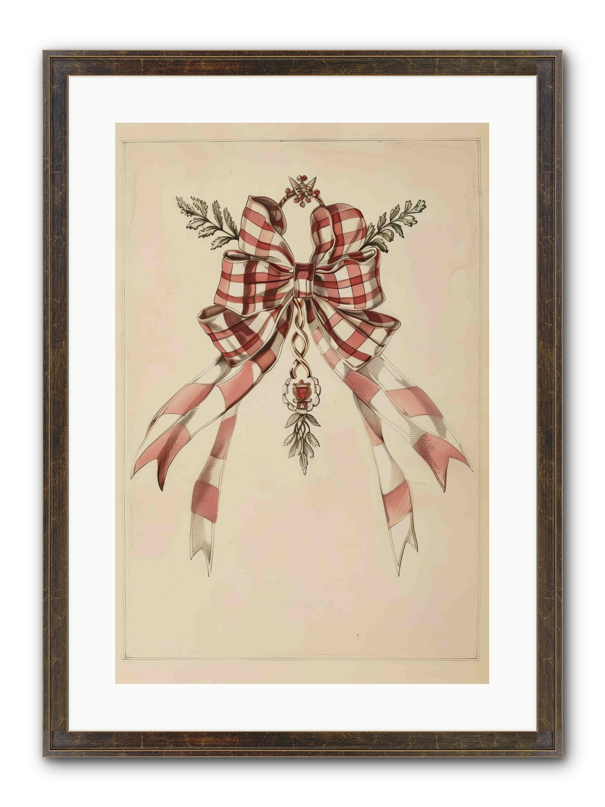 Festive Frills Framed Print - Slimwoods Black/Gold 16x24