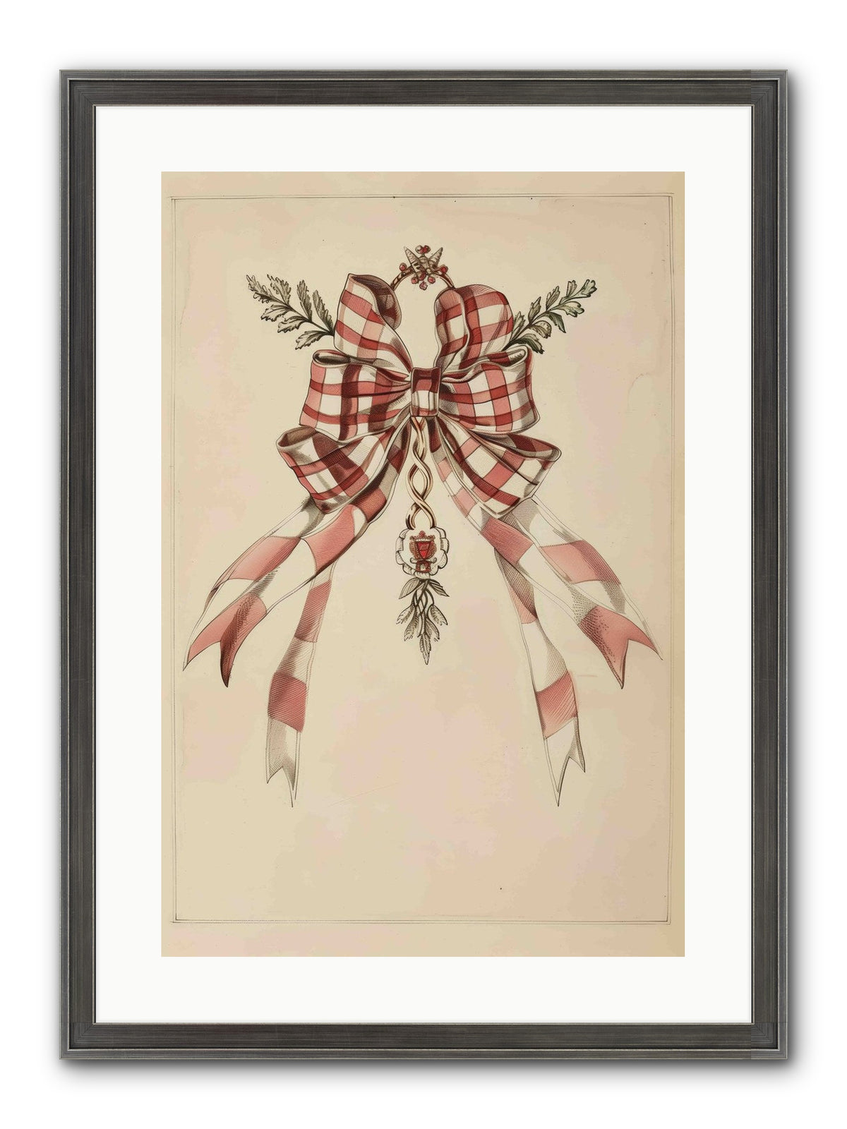 Festive Frills Framed Print - Slimwoods Black/Silver 16x24