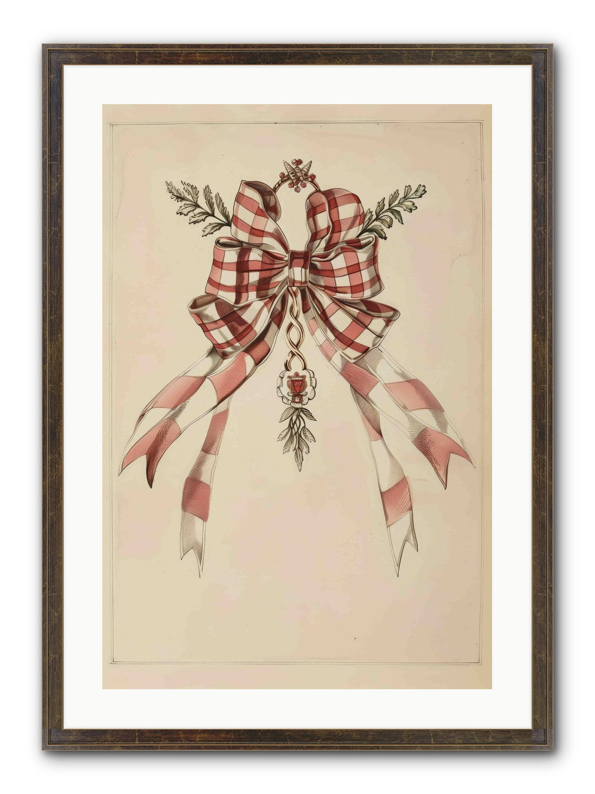 Festive Frills Framed Print - Slimwoods Black/Gold 20x30