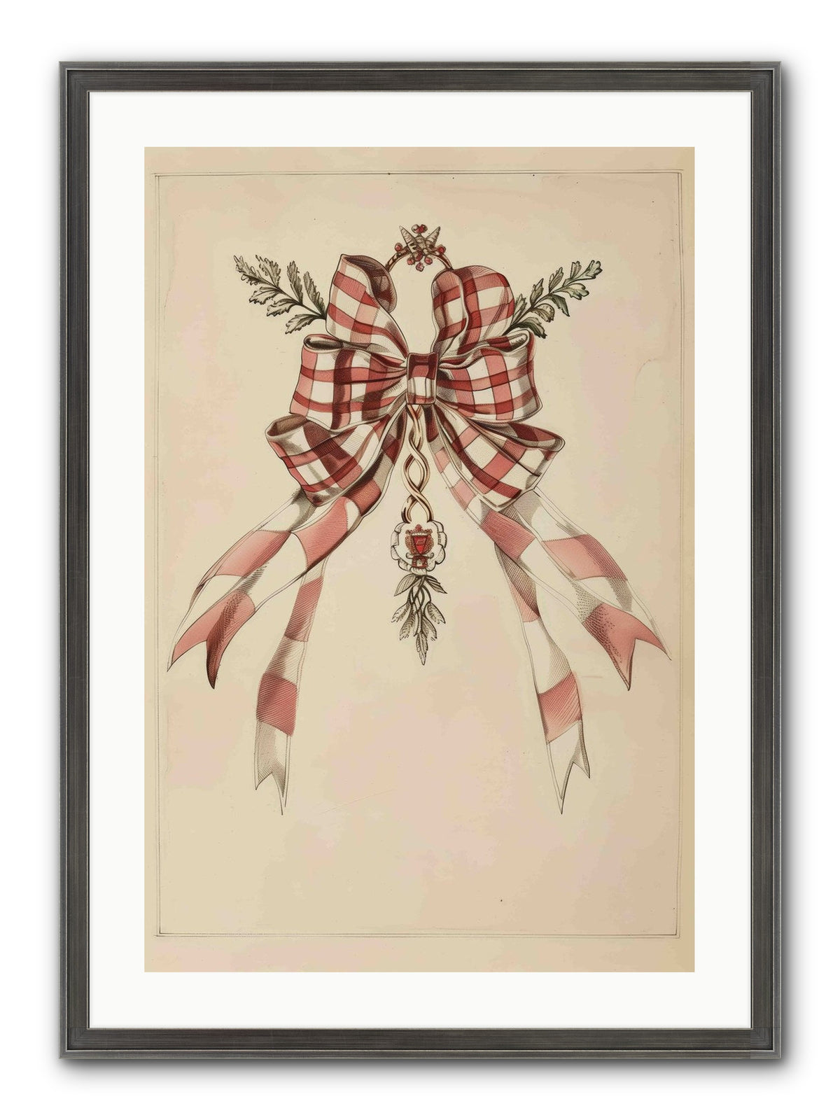 Festive Frills Framed Print - Slimwoods Black/Silver 20x30