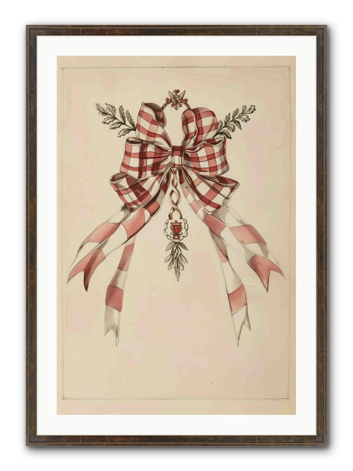 Festive Frills Framed Print - Slimwoods Black/Gold 24x36