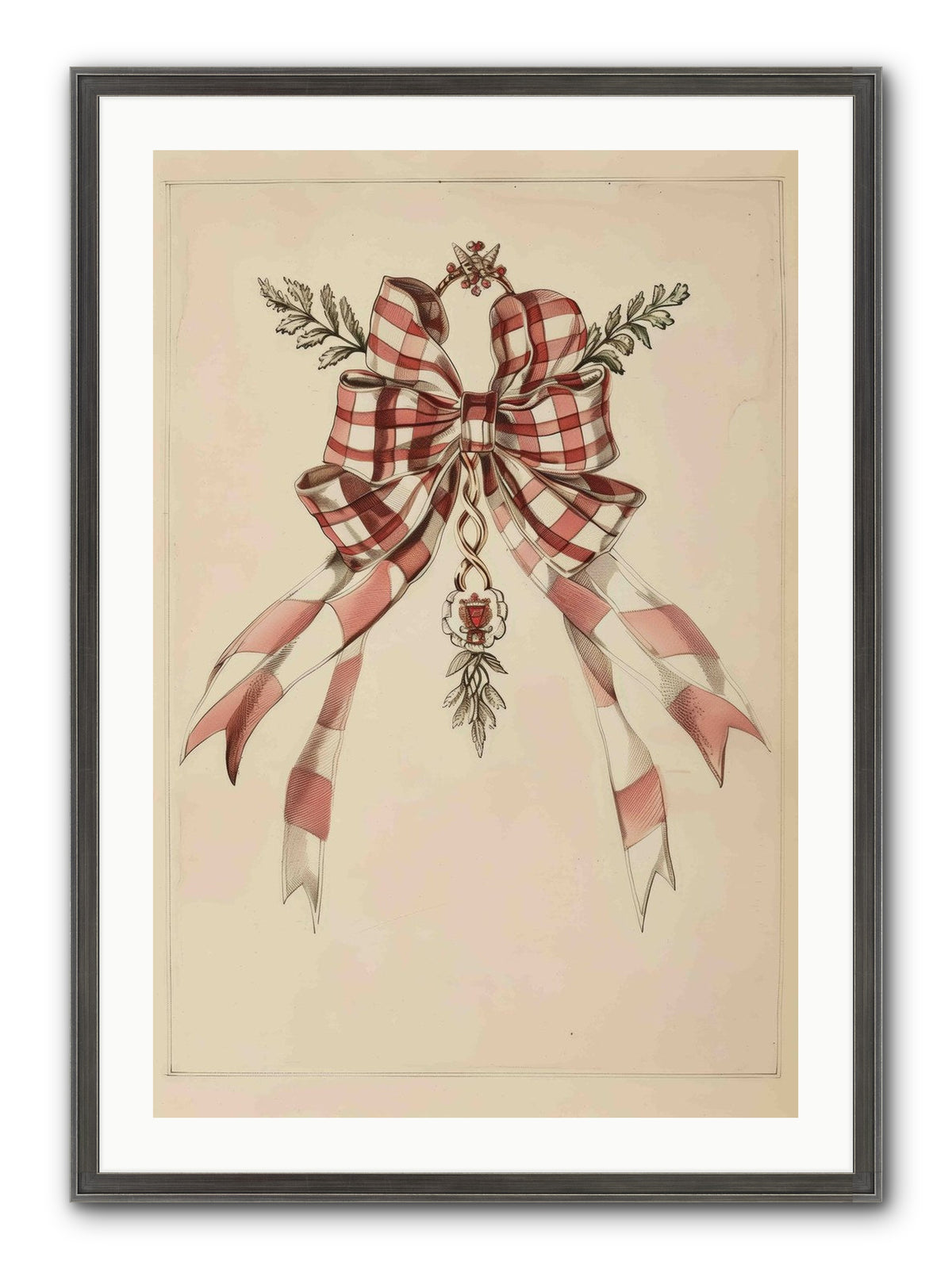 Festive Frills Framed Print - Slimwoods Black/Silver 24x36