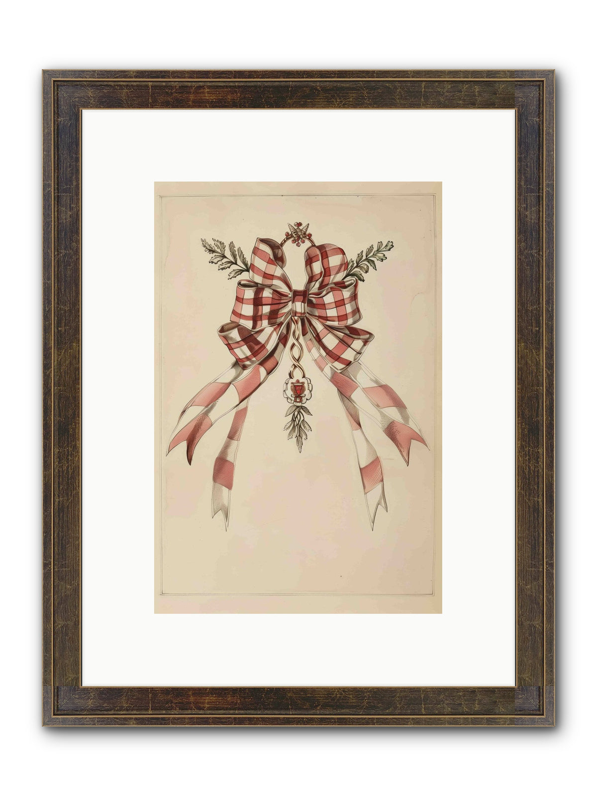 Festive Frills Framed Print - Slimwoods Black/Gold 8x12