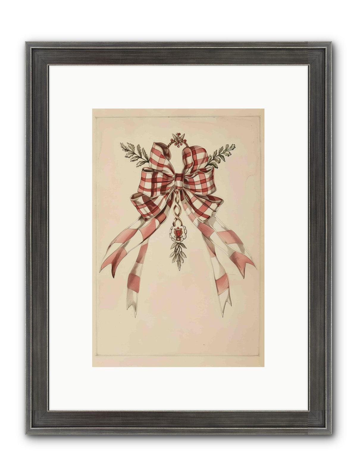 Festive Frills Framed Print - Slimwoods Black/Silver 8x12