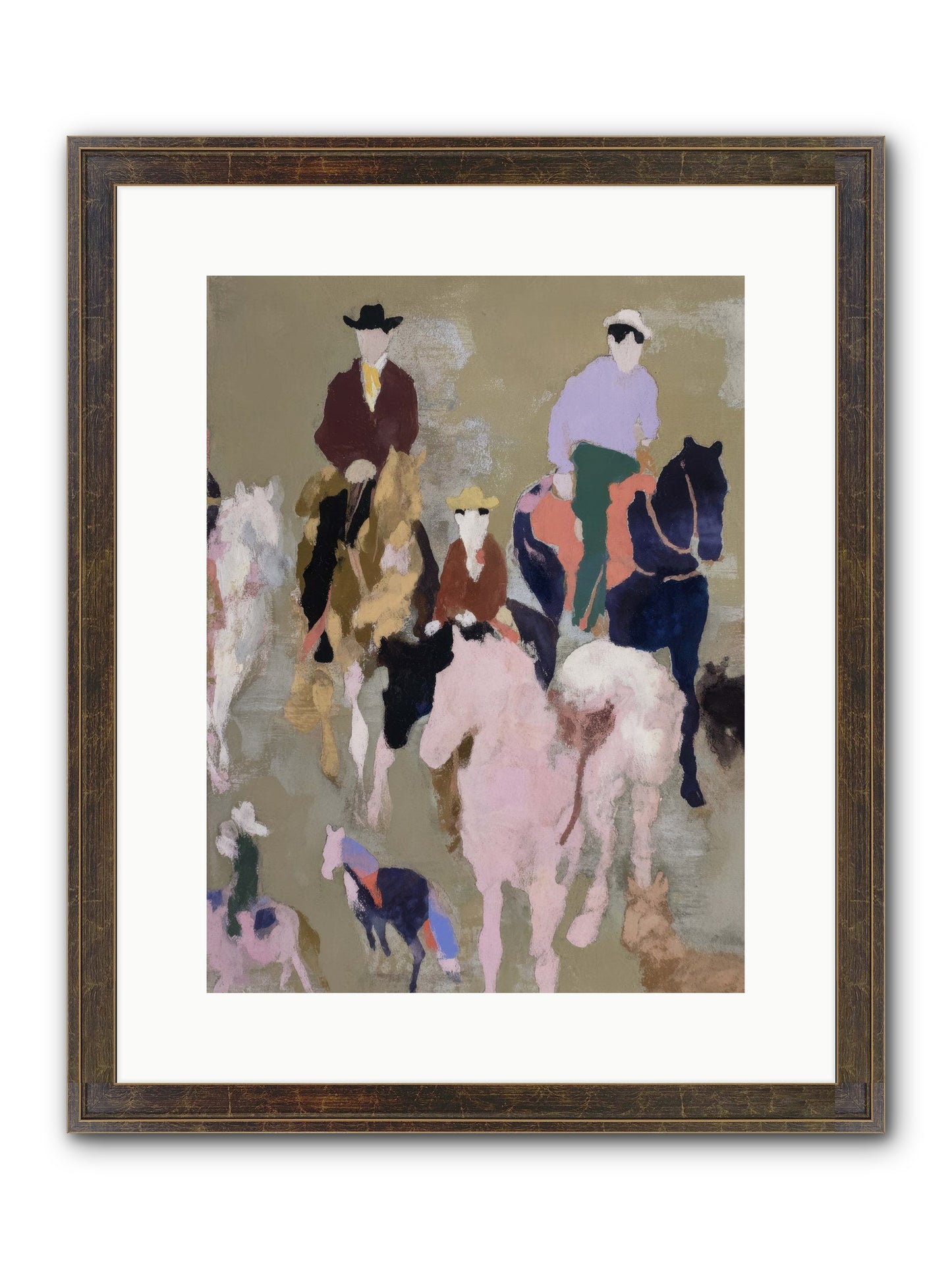Fever Dream Framed Print - Slimwoods Black/Gold 12x16