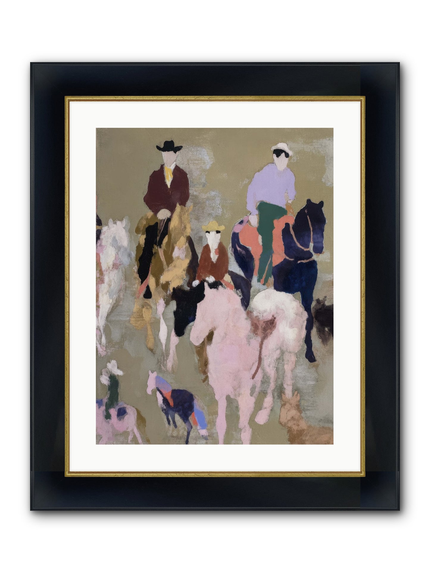 Fever Dream Framed Print - Wide Black w/Gold 18x24