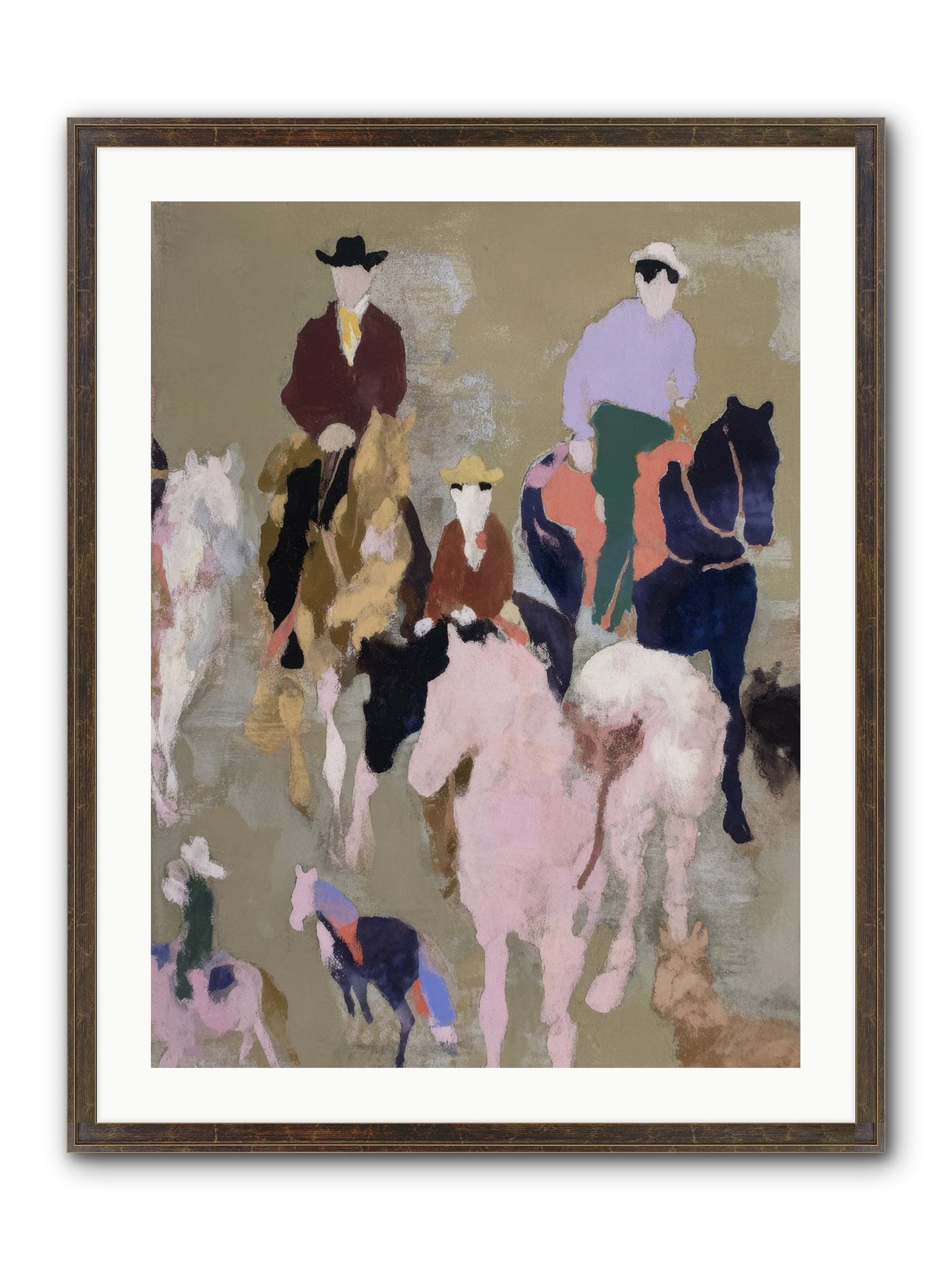 Fever Dream Framed Print - Slimwoods Black/Gold 24x32