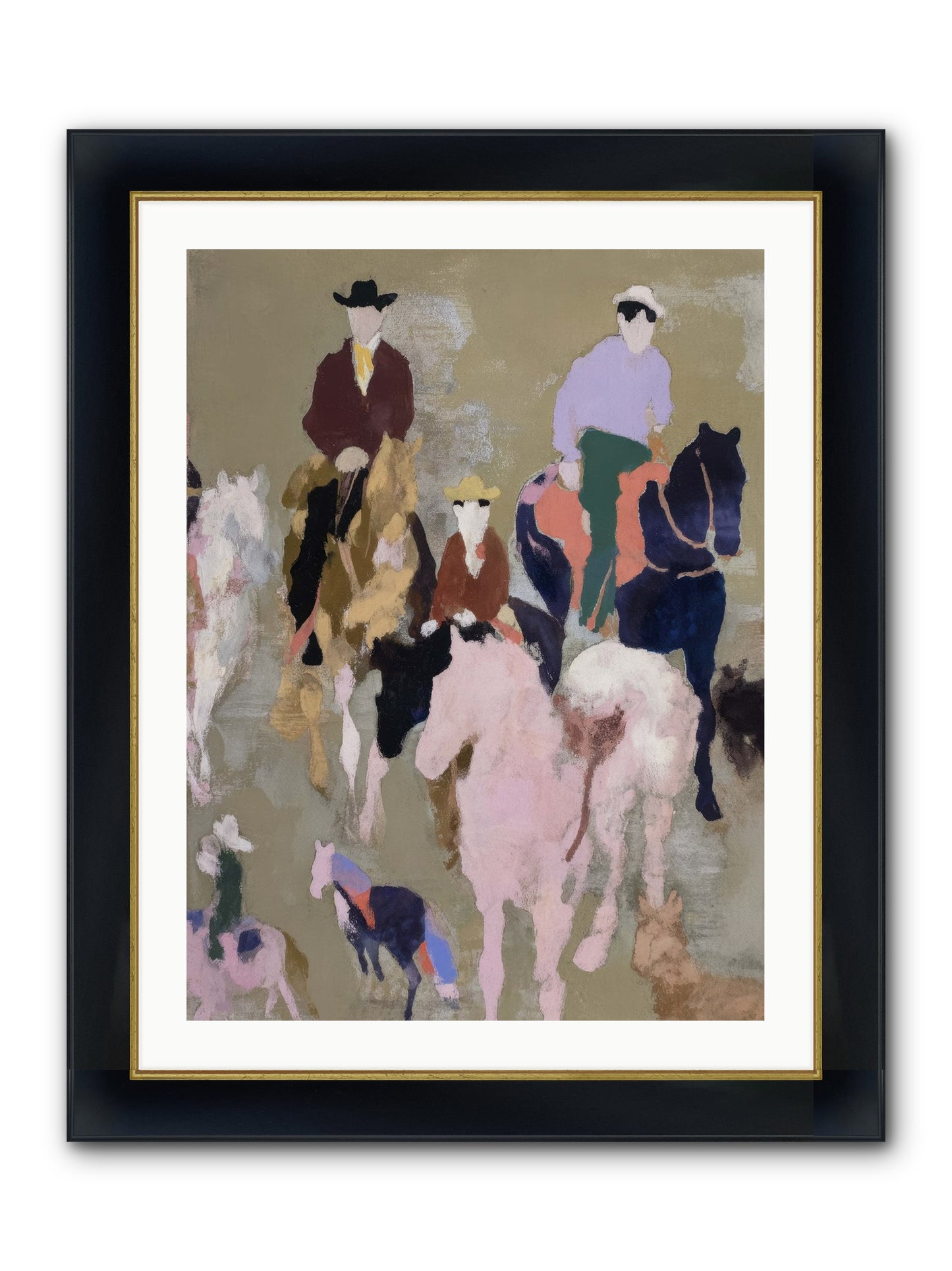 Fever Dream Framed Print - Wide Black w/Gold 24x32