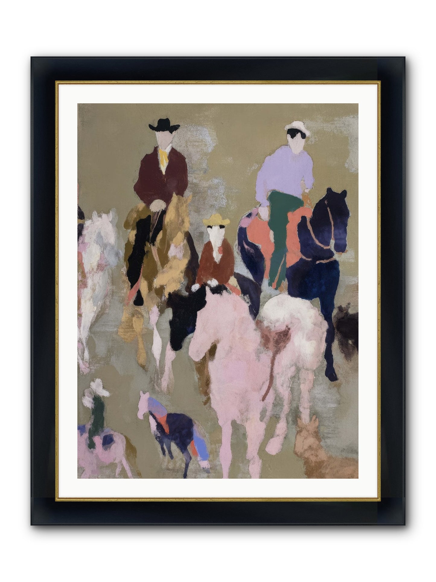 Fever Dream Framed Print - Wide Black w/Gold 30x40