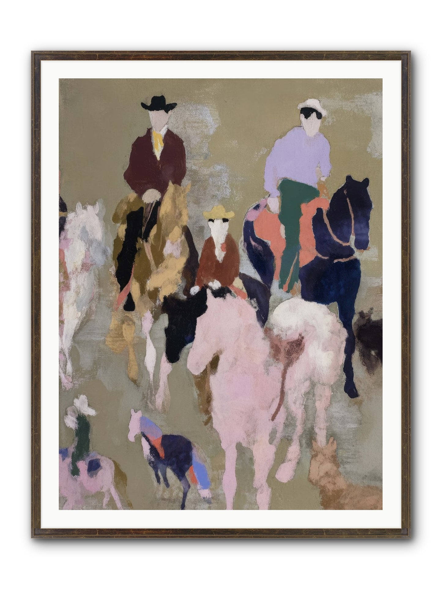 Fever Dream Framed Print - Slimwoods Black/Gold 36x48