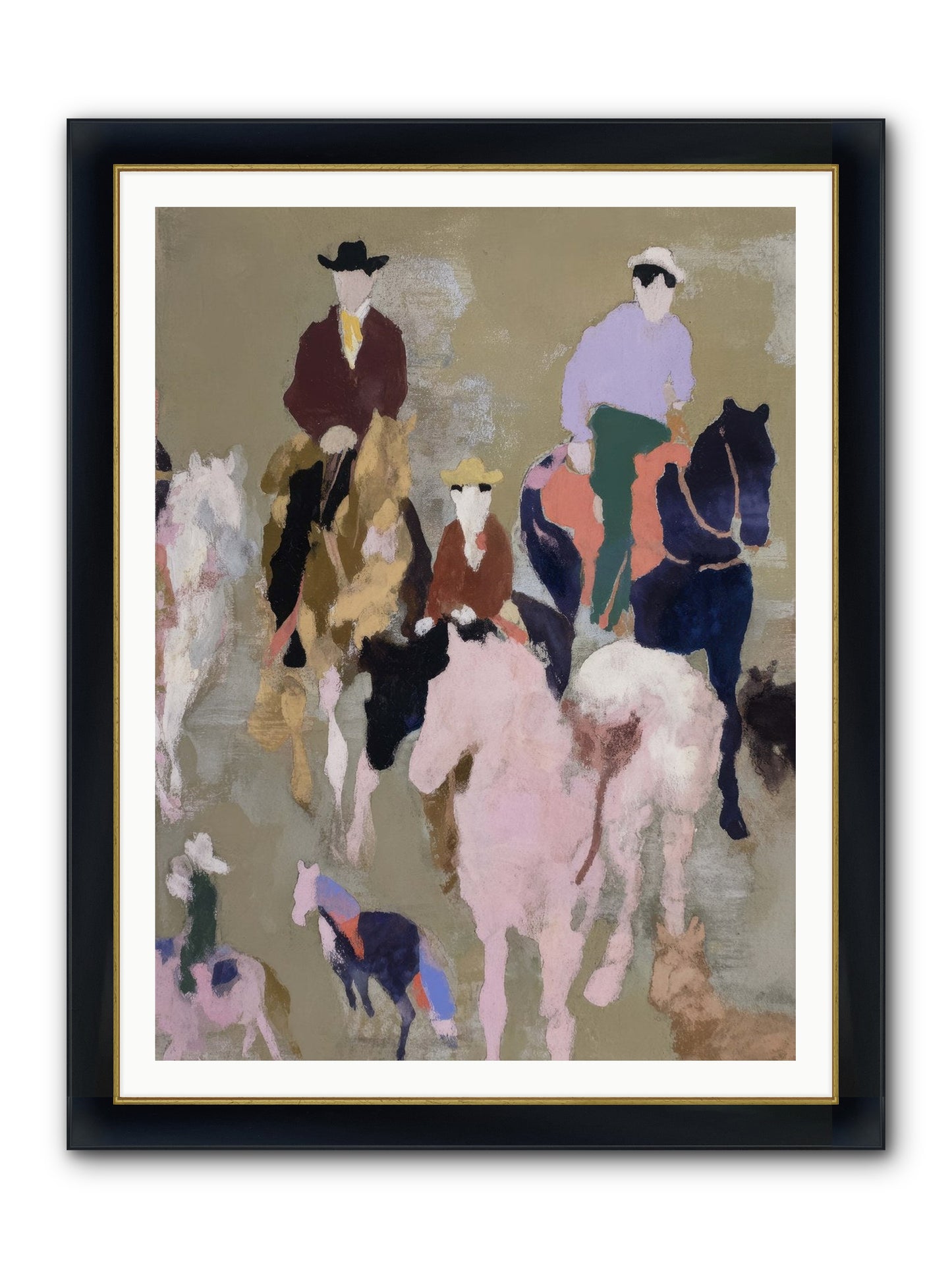Fever Dream Framed Print - Wide Black w/Gold 36x48