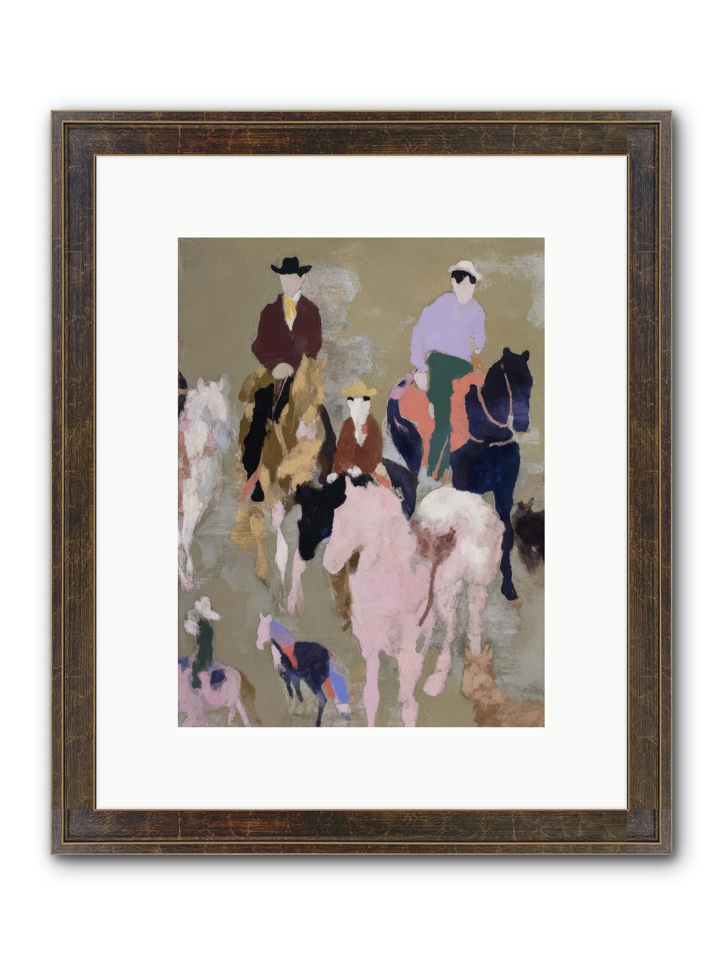 Fever Dream Framed Print - Slimwoods Black/Gold 9x12