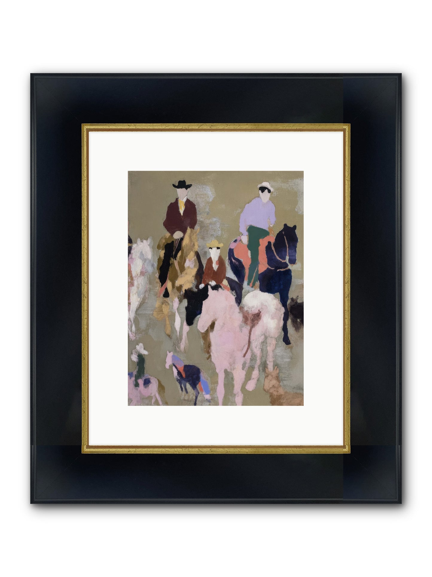 Fever Dream Framed Print - Wide Black w/Gold 9x12