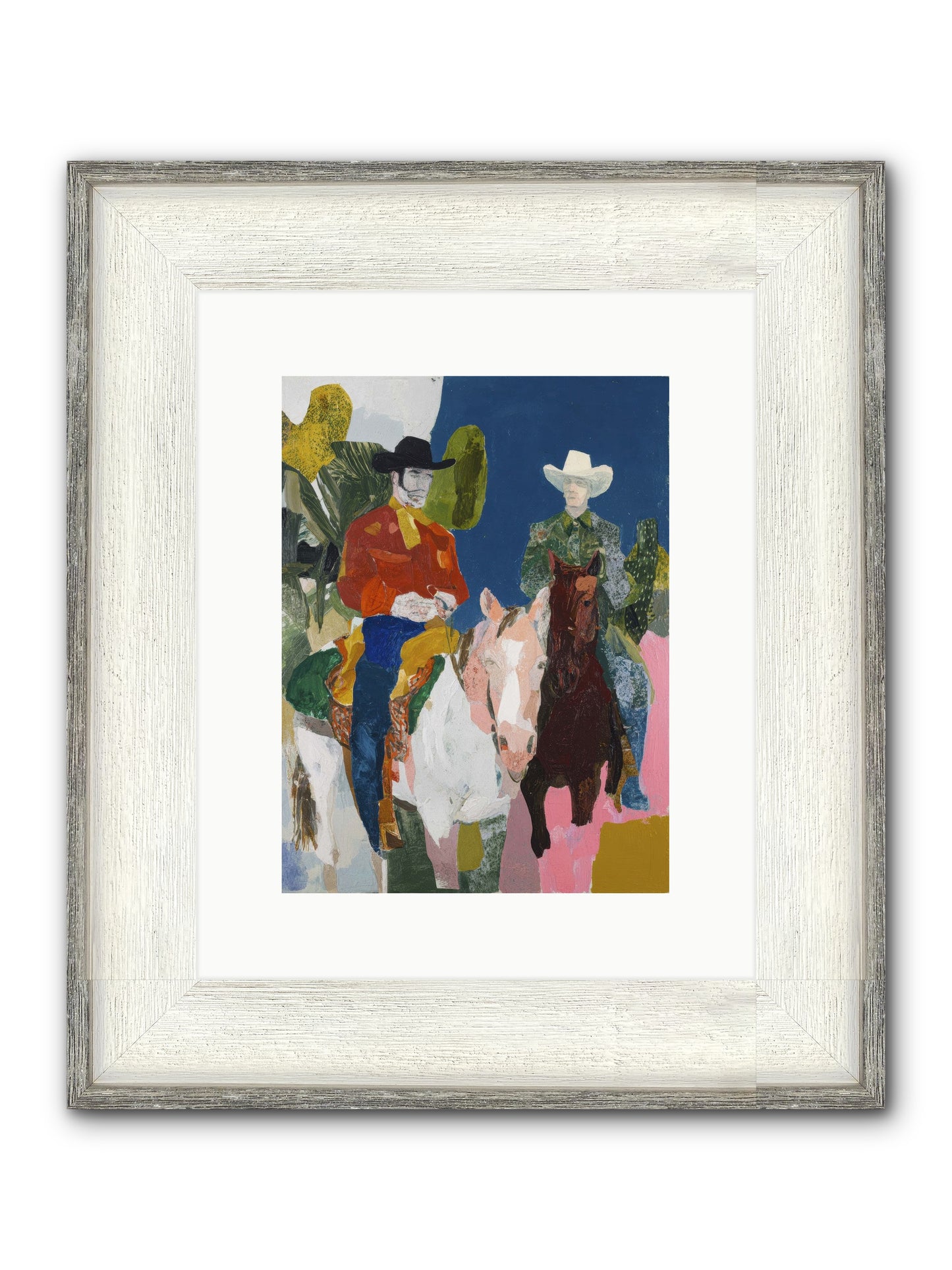 Field-Blessed & Fleet Framed Print - Driftwood White 9x12