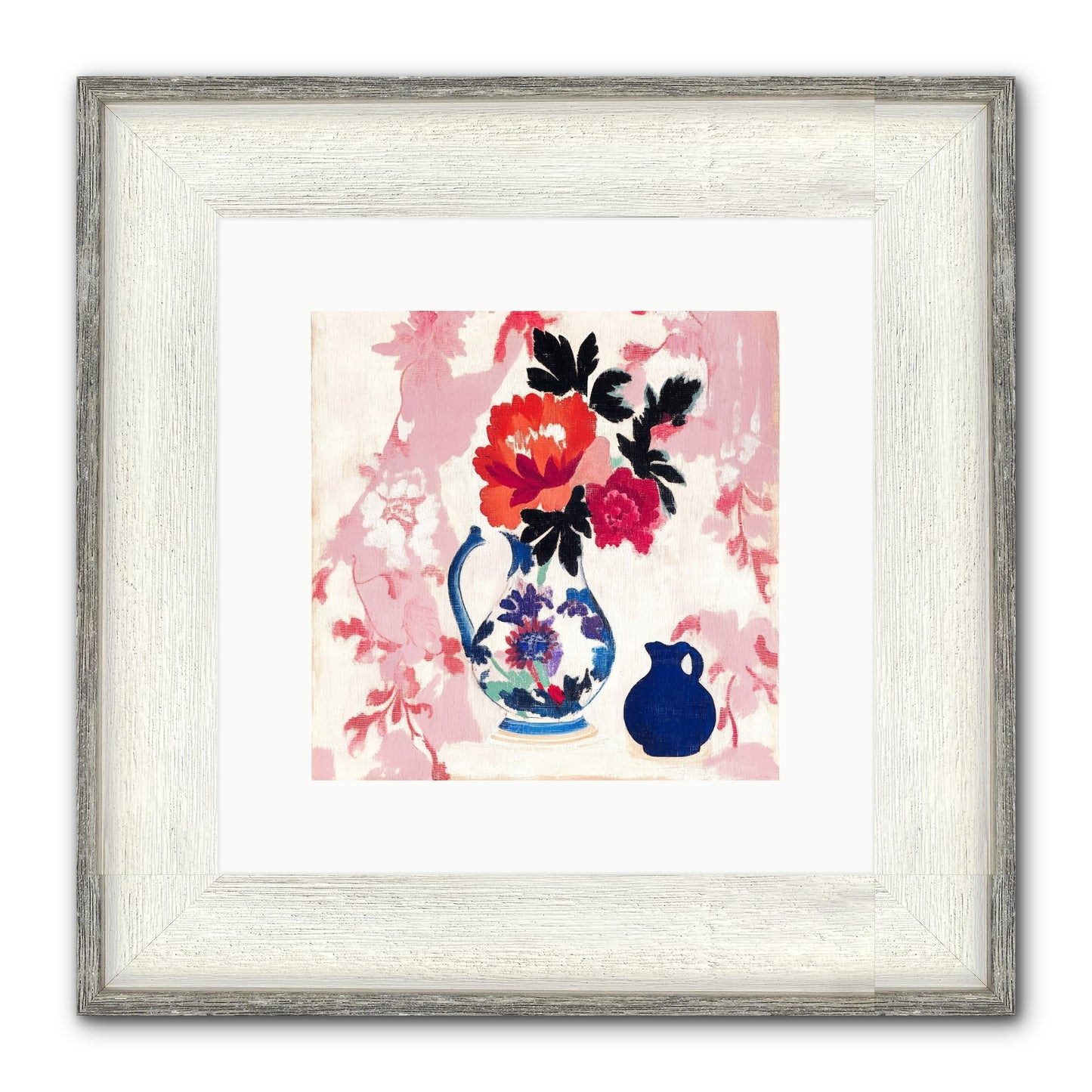 Field & Flora Framed Print - Driftwood White 10x10