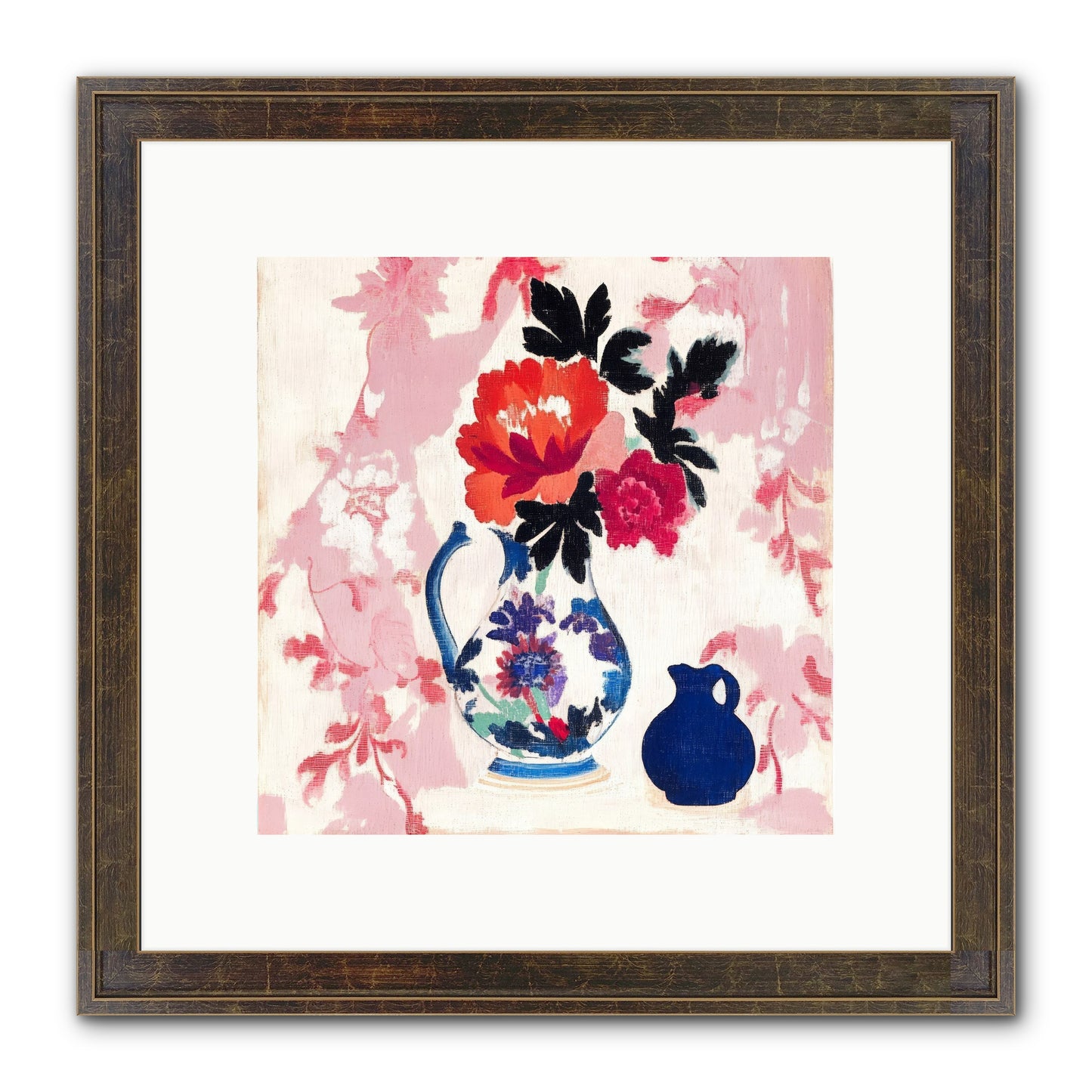 Field & Flora Framed Print - Slimwoods Black/Gold 10x10