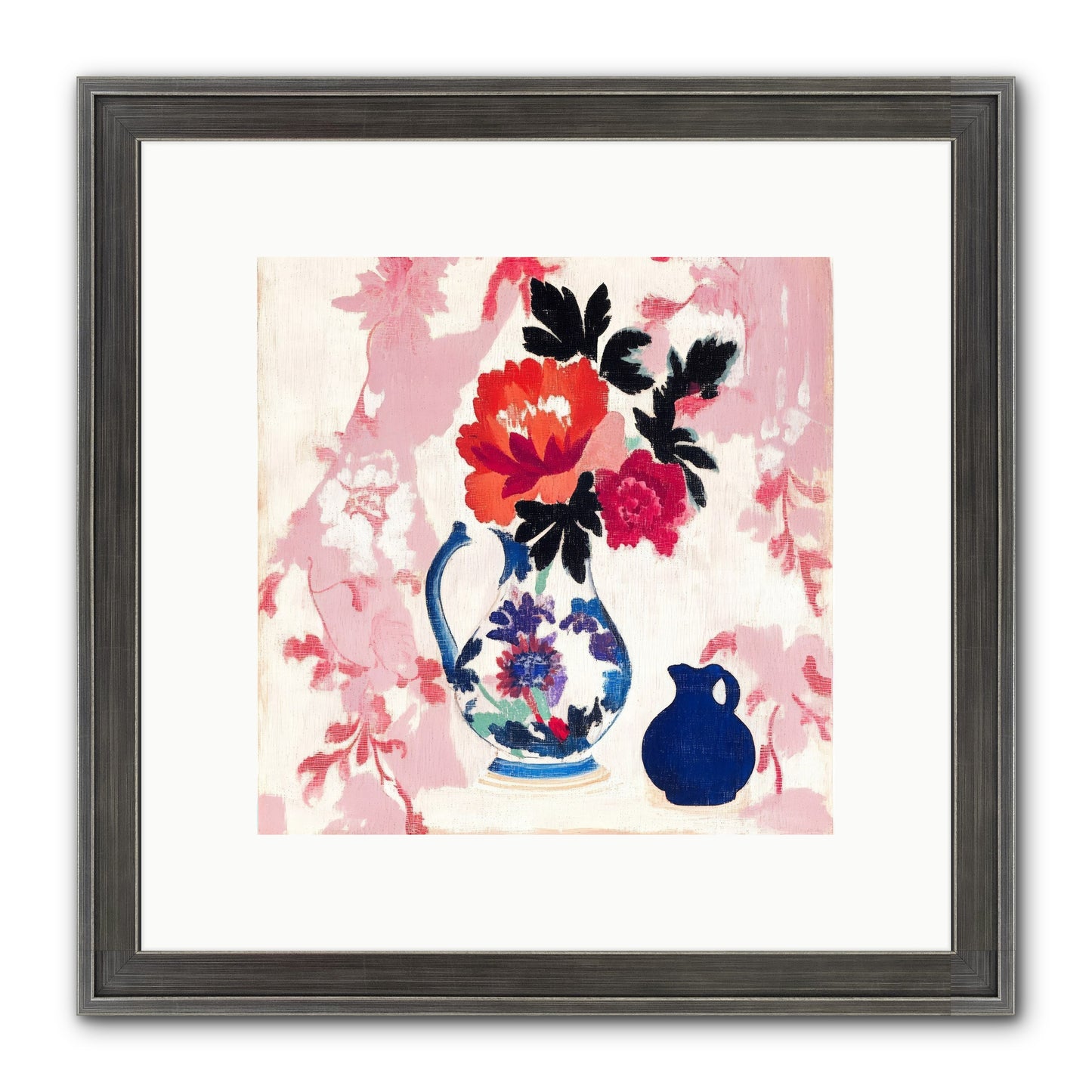 Field & Flora Framed Print - Slimwoods Black/Silver 10x10