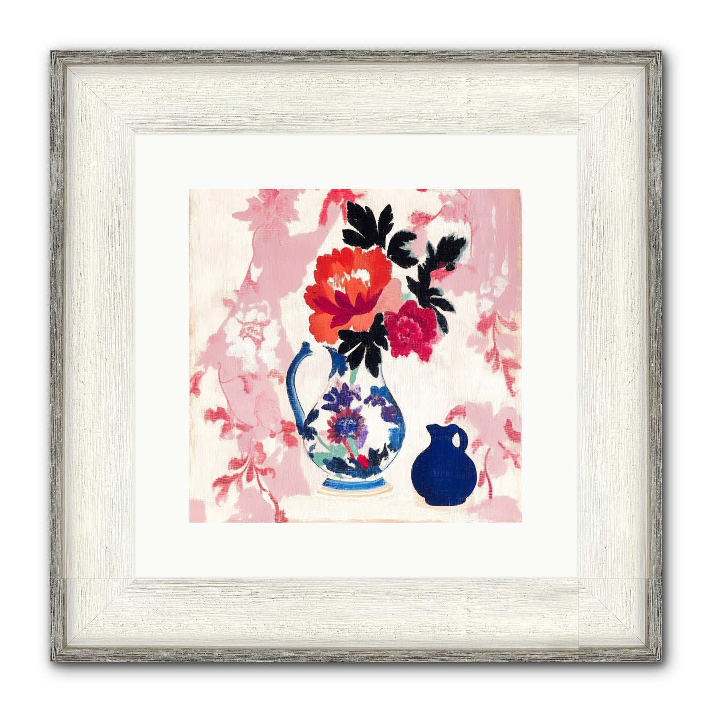 Field & Flora Framed Print - Driftwood White 12x12