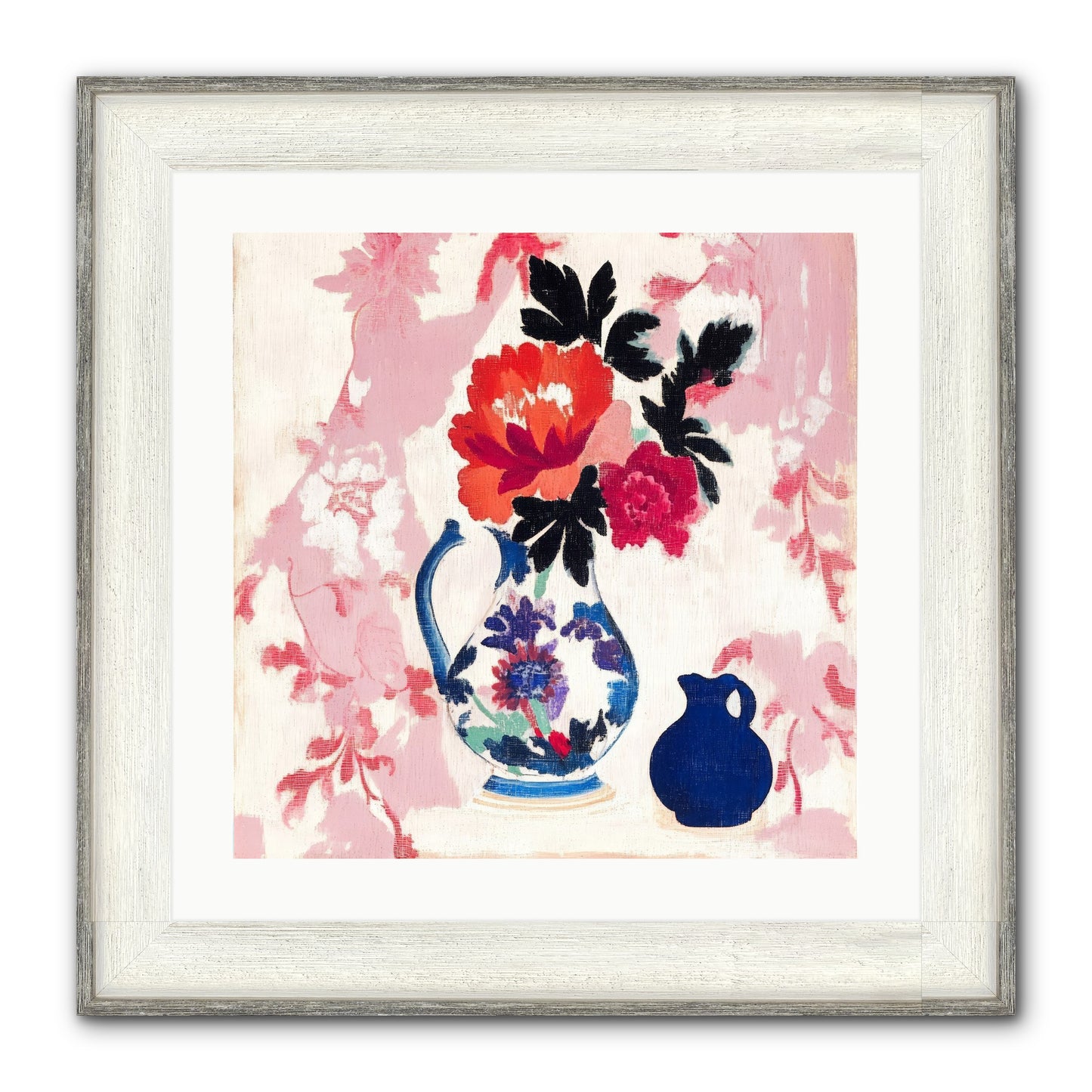 Field & Flora Framed Print - Driftwood White 20x20