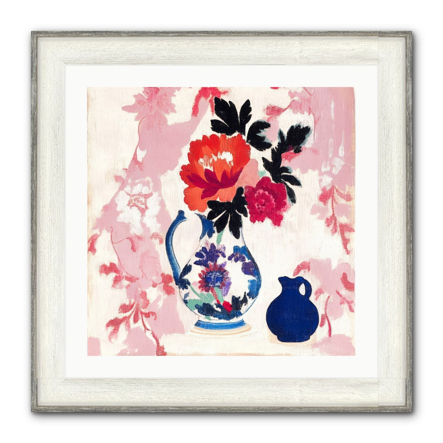 Field & Flora Framed Print - Driftwood White 24x24