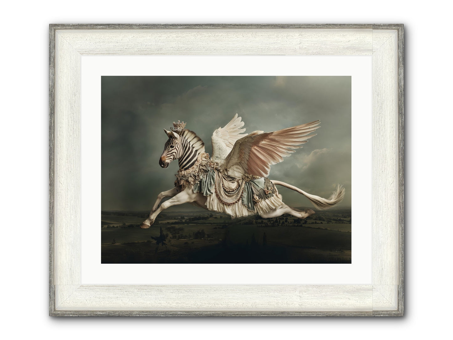 Field Guide To Heartlight No.1 Framed Print - Driftwood White 24x18