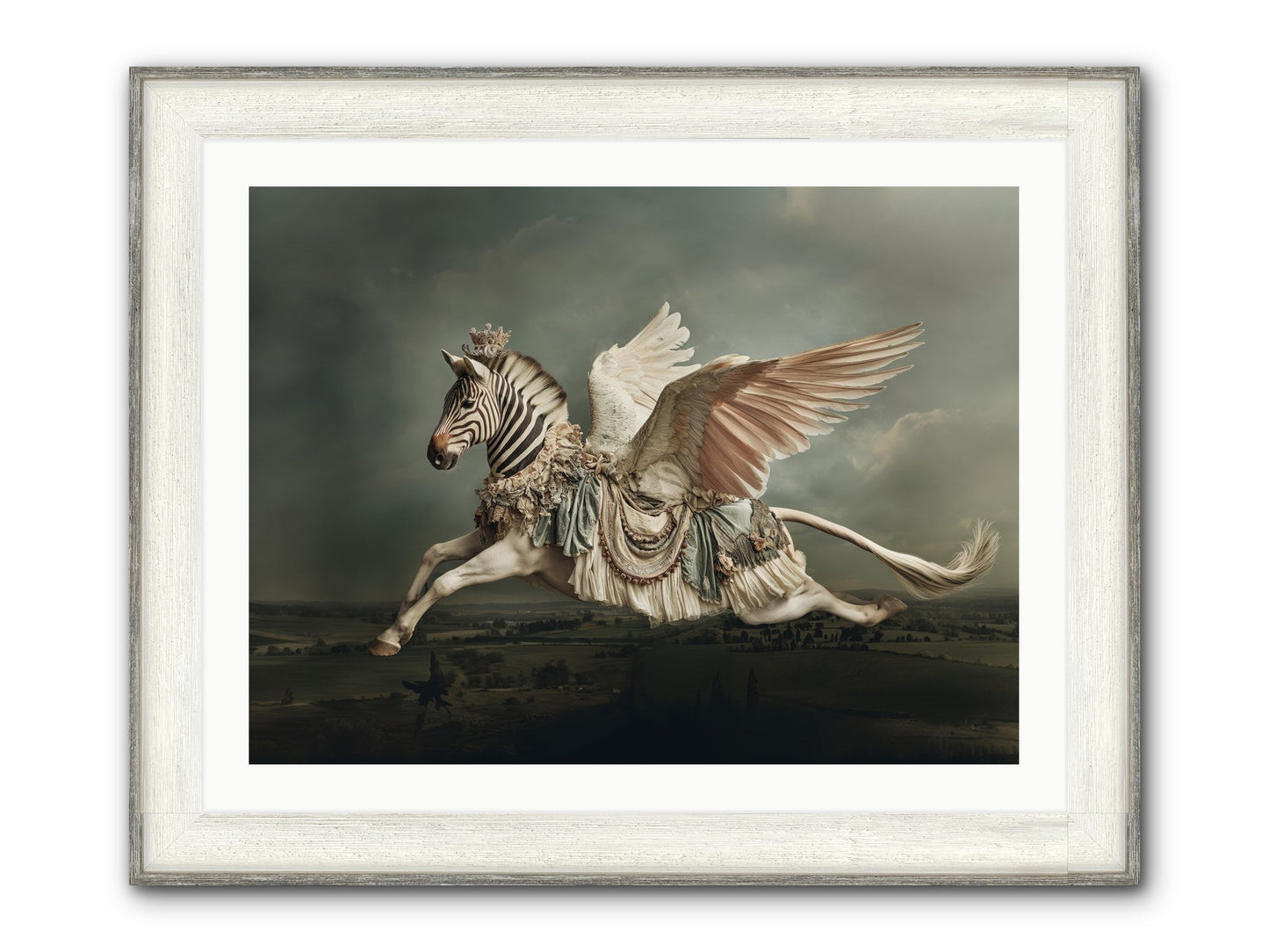 Field Guide To Heartlight No.1 Framed Print - Driftwood White 32x24