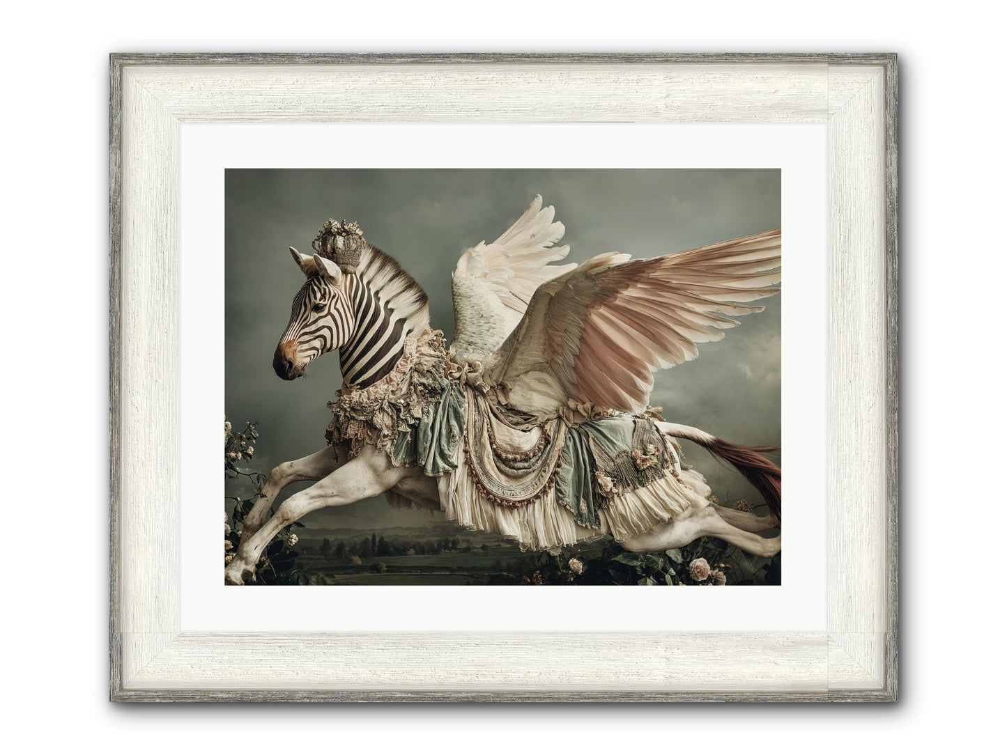 Field Guide To Heartlight No.2 Framed Print - Driftwood White 24x18