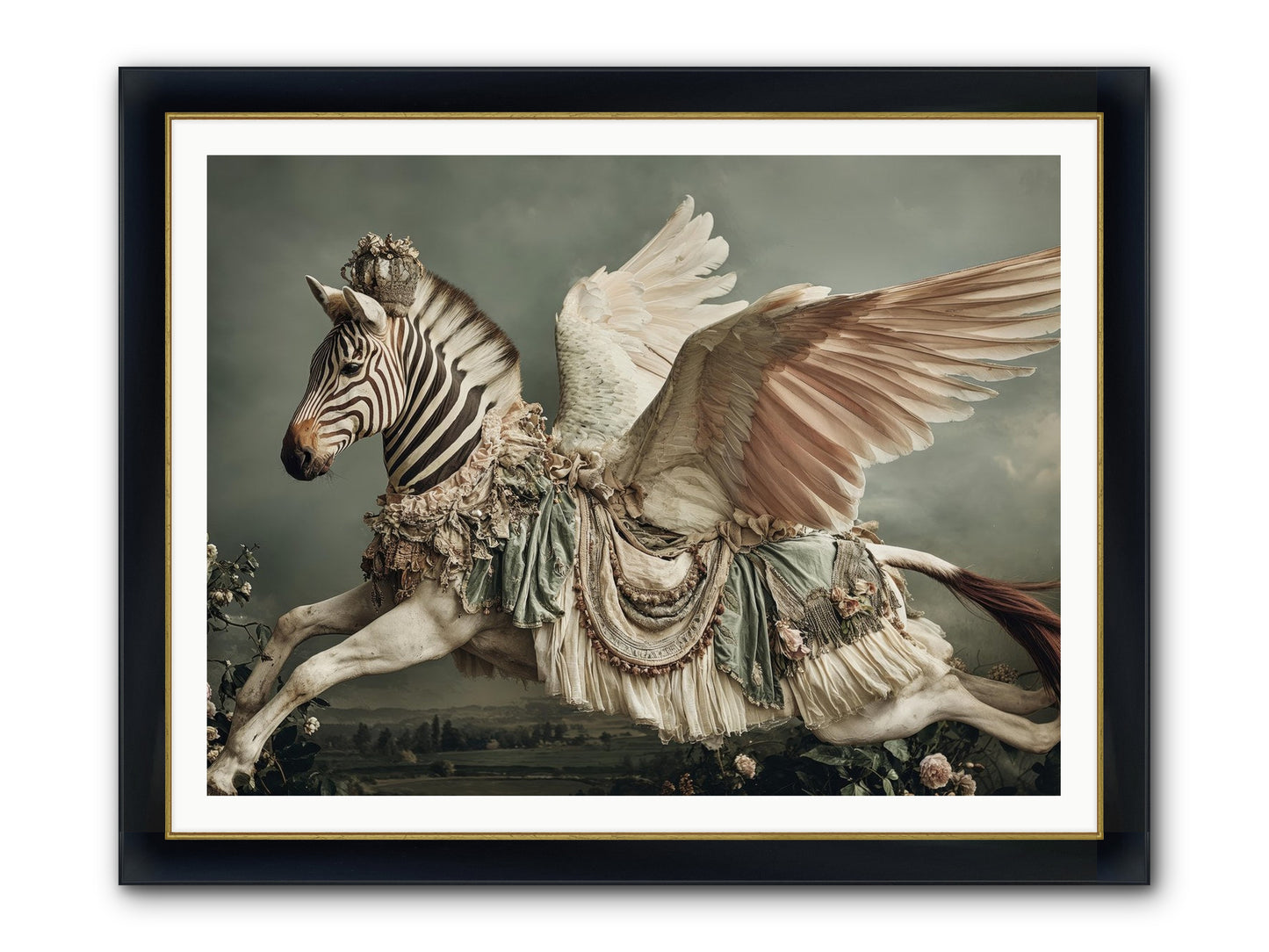 Field Guide To Heartlight No.2 Framed Print - Wide Black w/Gold 48x36