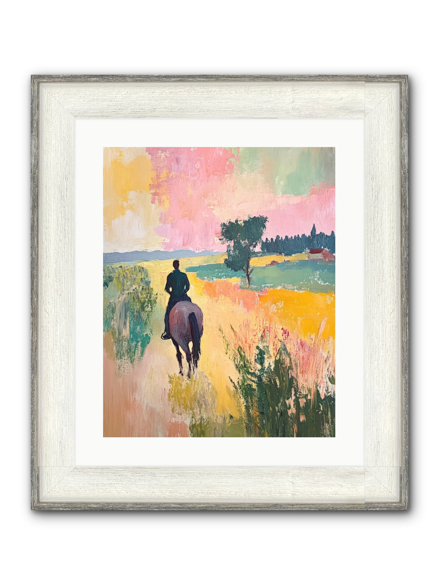 Field Light Framed Print - Driftwood White 16x20