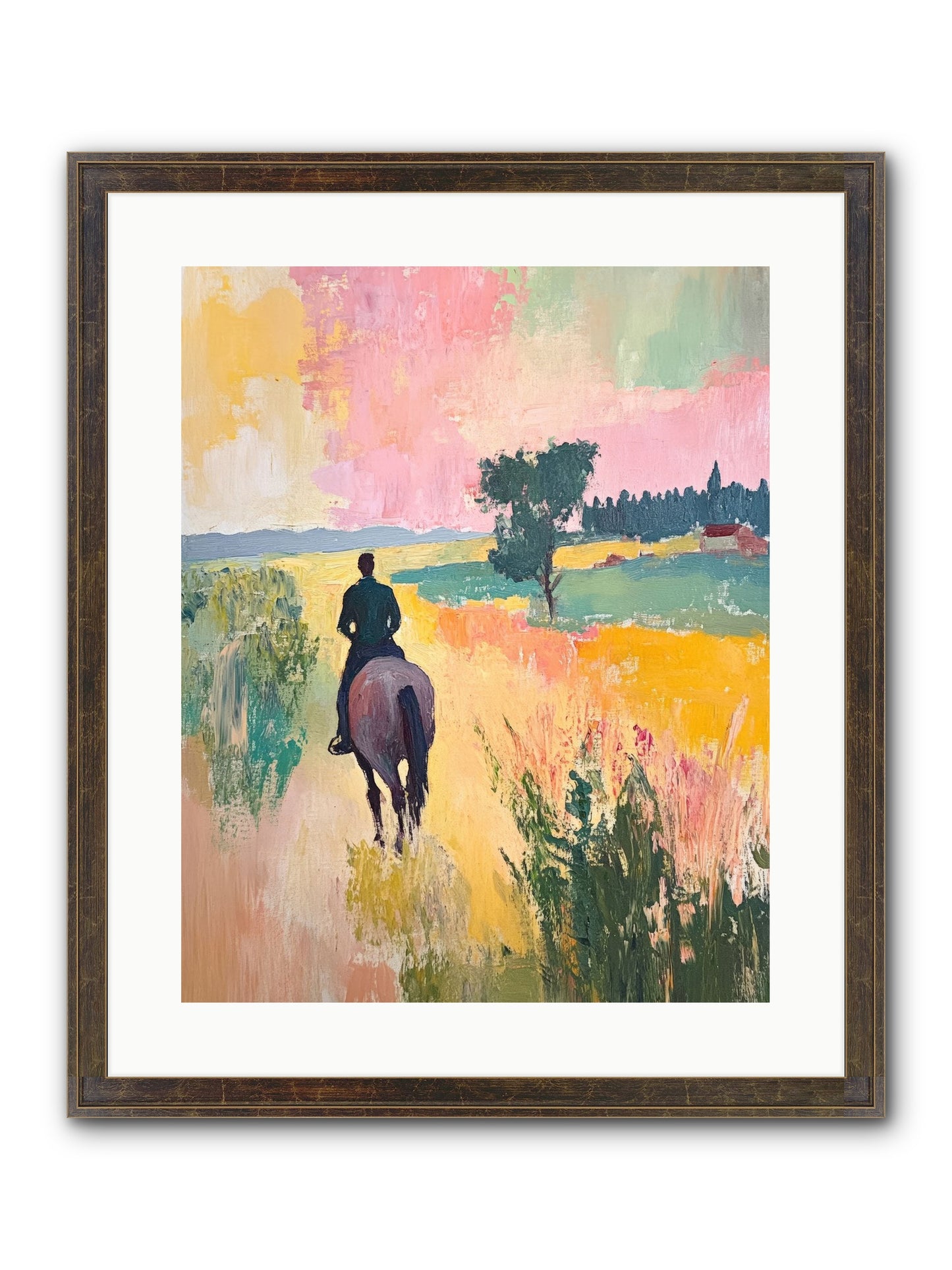 Field Light Framed Print - Slimwoods Black/Gold 16x20