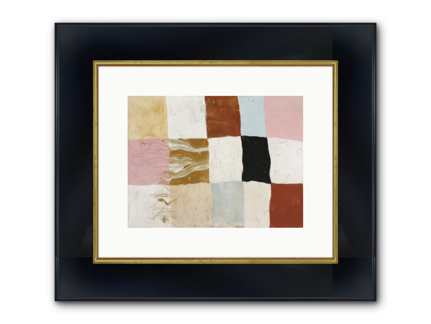 Field No.1 Framed Print - Wide Black w/Gold 12x9
