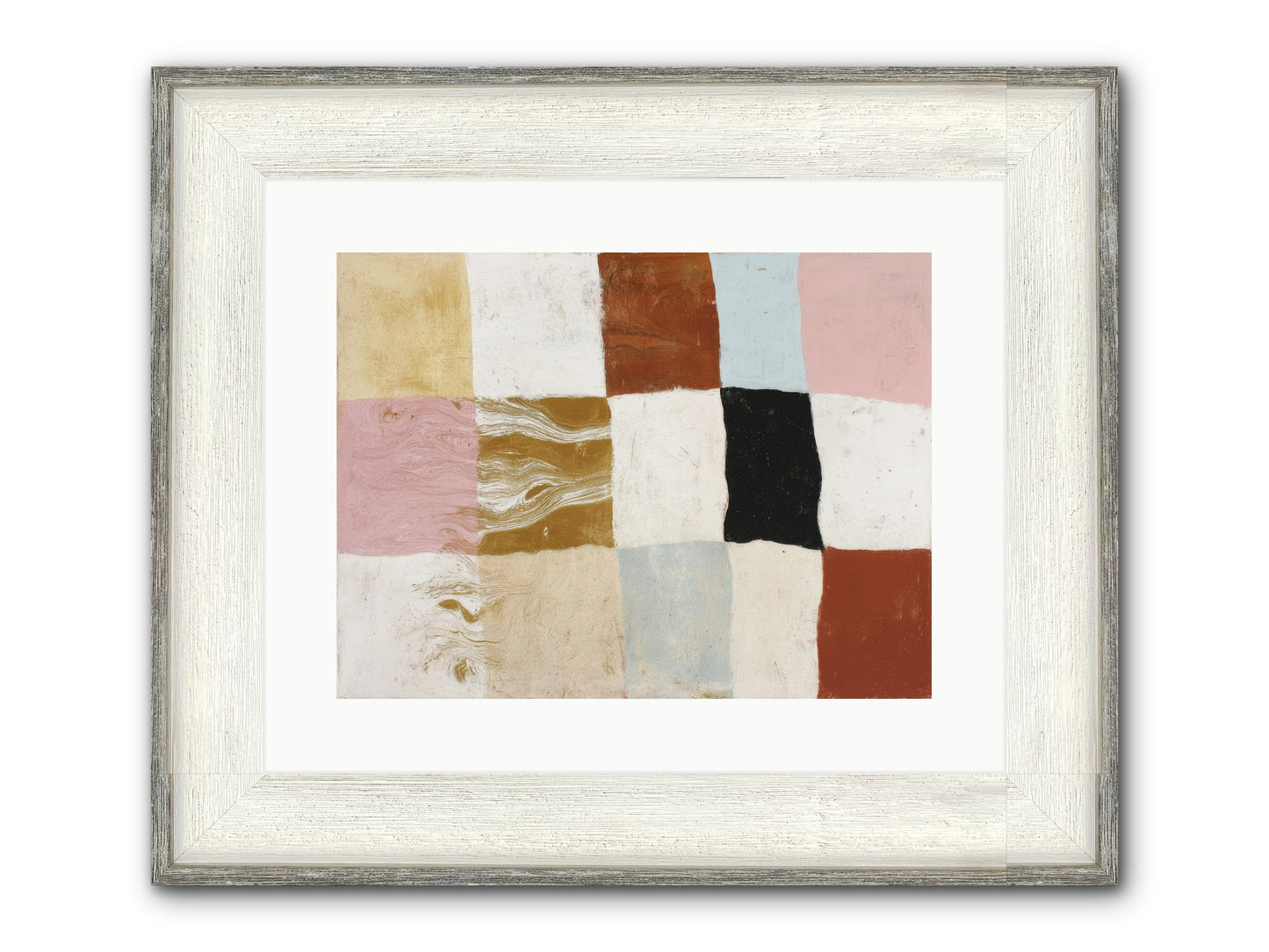 Field No.1 Framed Print - Driftwood White 16x12