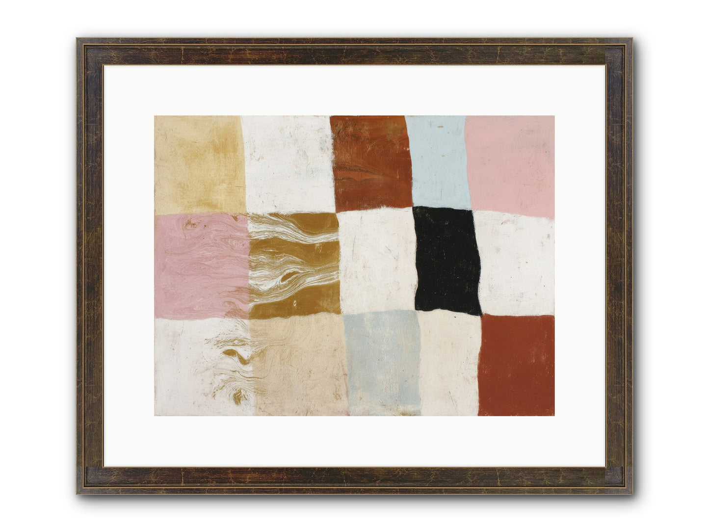 Field No.1 Framed Print - Slimwoods Black/Gold 16x12