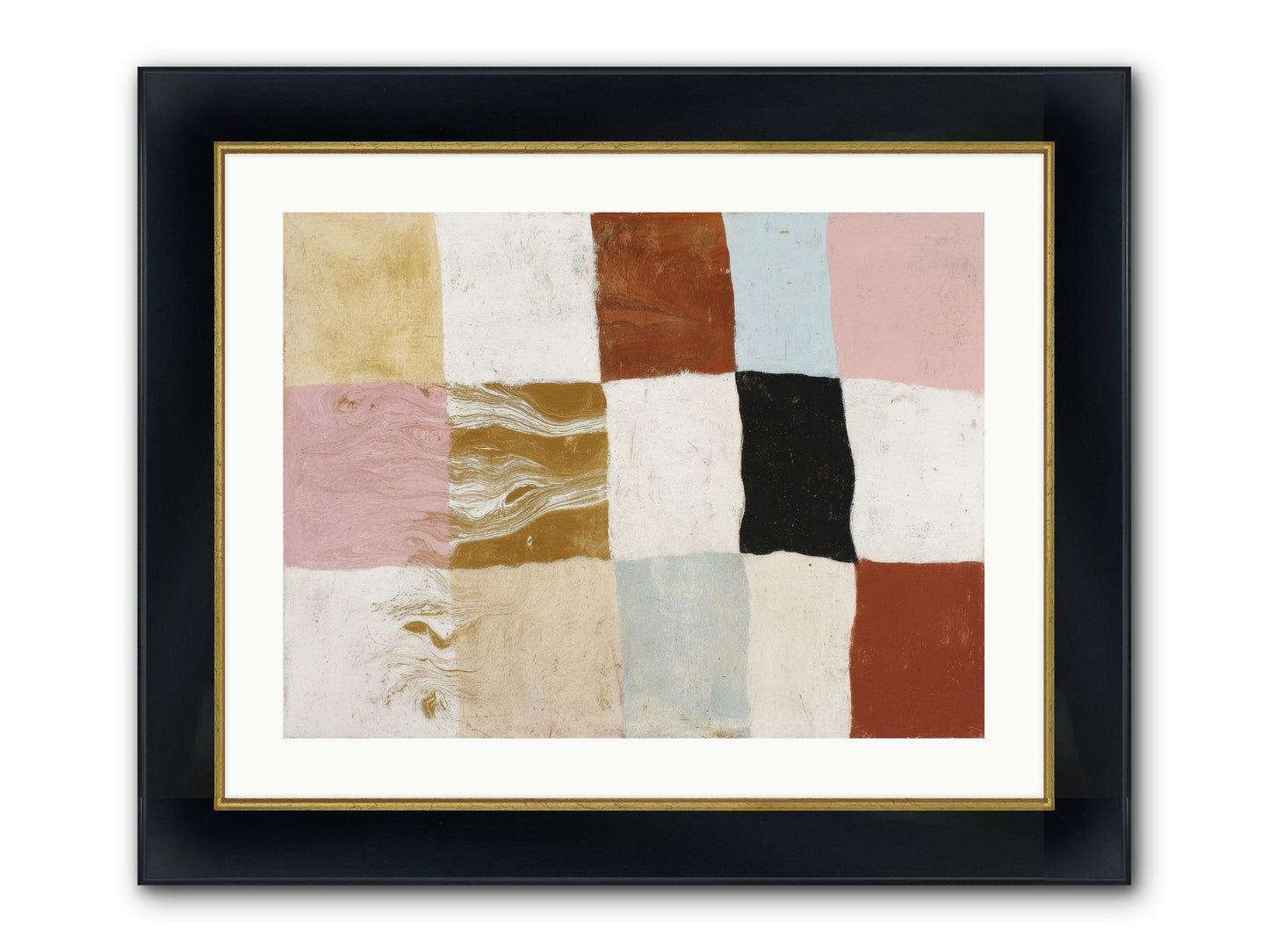 Field No.1 Framed Print - Wide Black w/Gold 24x18