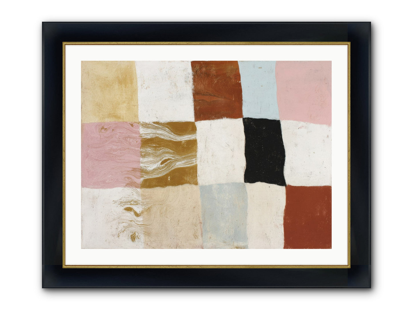Field No.1 Framed Print - Wide Black w/Gold 32x24