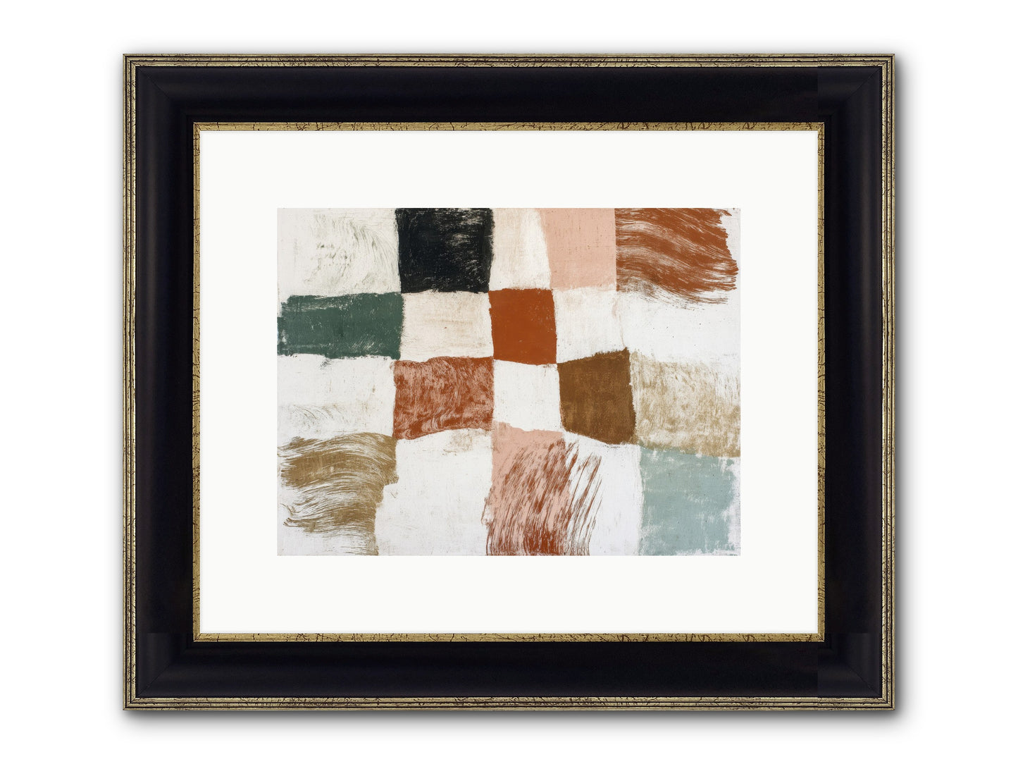 Field No.2 Framed Print - Black & Gold 12x9