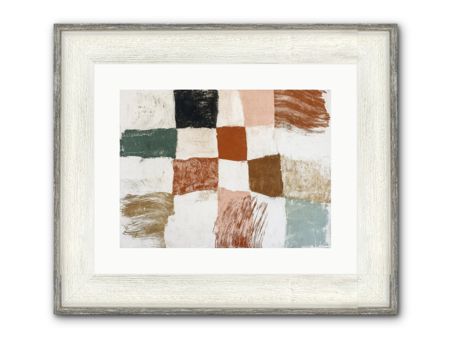 Field No.2 Framed Print - Driftwood White 16x12