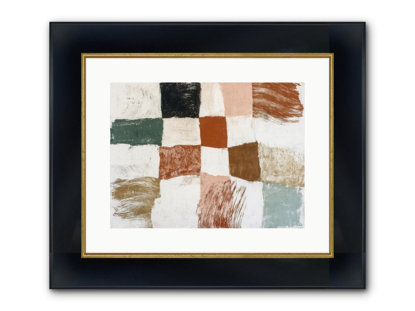 Field No.2 Framed Print - Wide Black w/Gold 16x12