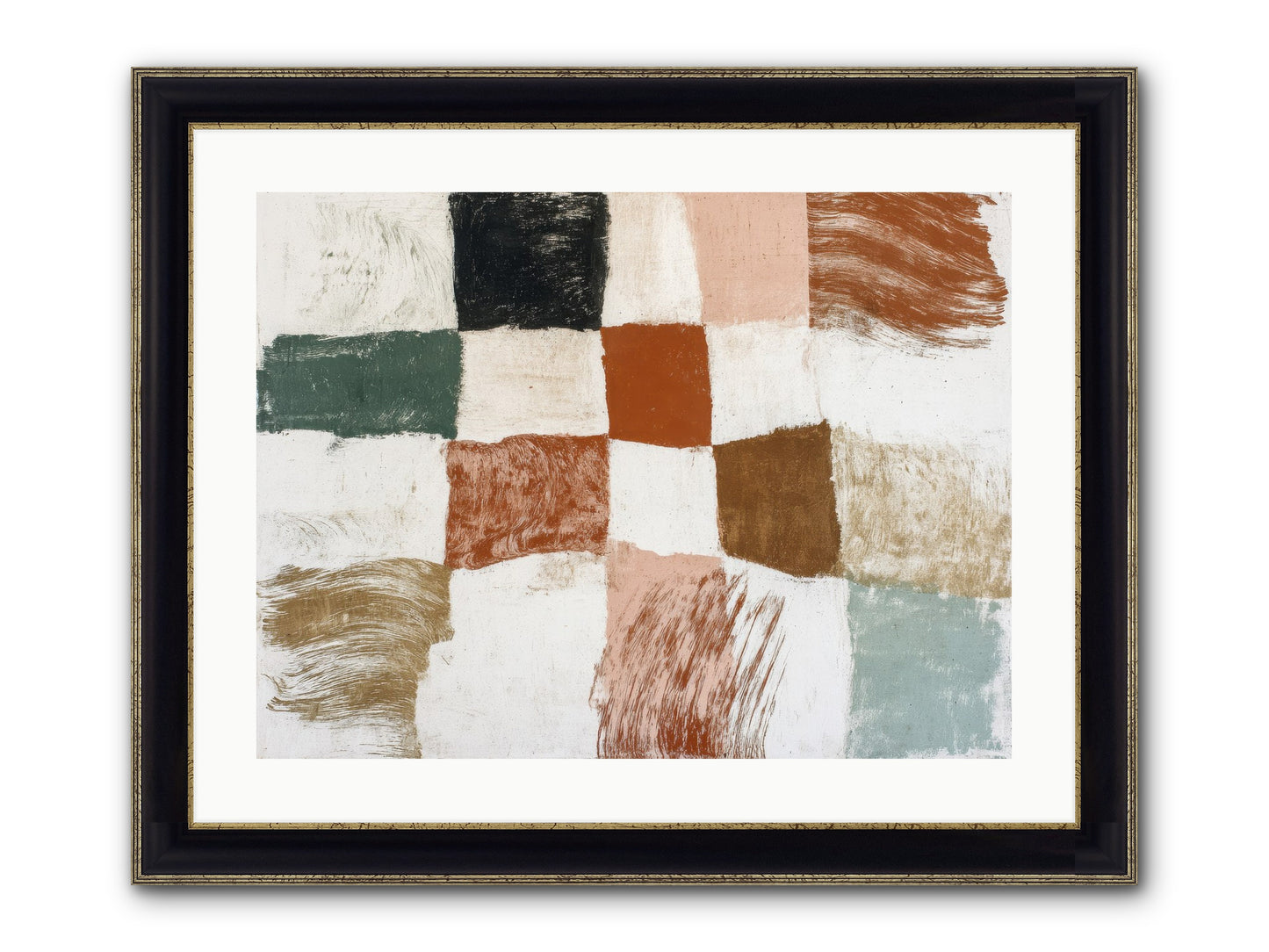 Field No.2 Framed Print - Black & Gold 24x18