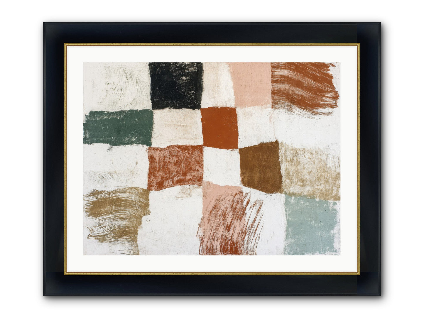 Field No.2 Framed Print - Wide Black w/Gold 32x24