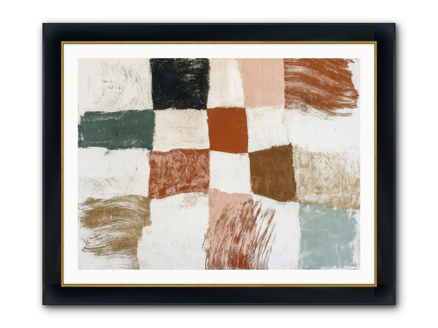 Field No.2 Framed Print - Wide Black w/Gold 40x30